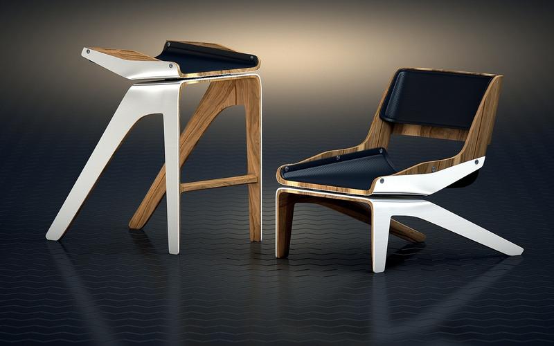 创新家具：独一无二的木质与金属结合品
