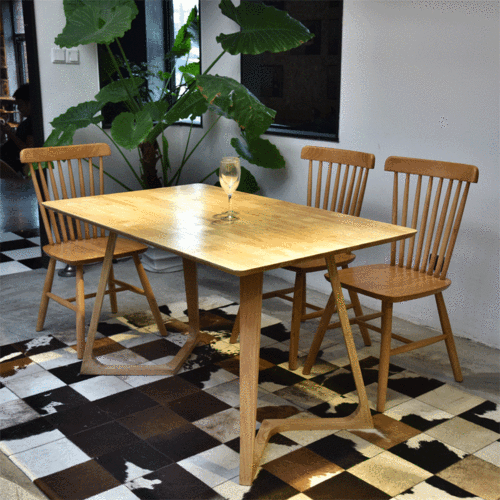 创意家具产品：时尚纹理木制餐桌
