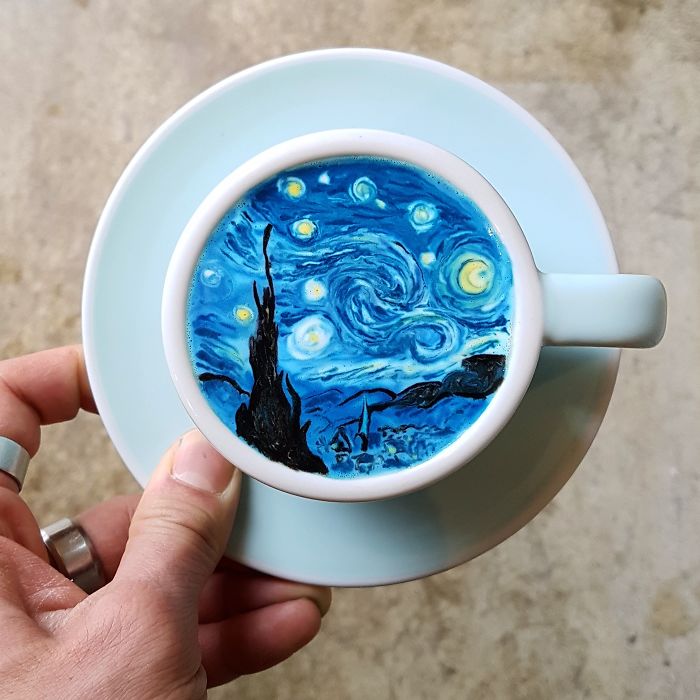 25个创意可爱的咖啡拉花设计作品欣赏