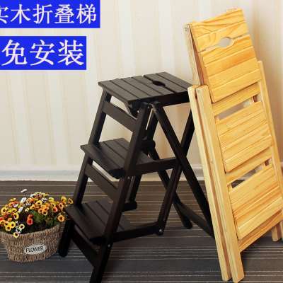 创意家具产品：全能木制折叠梯