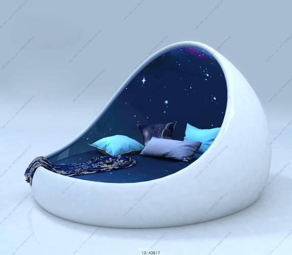 创意家具产品：梦幻木制天空床