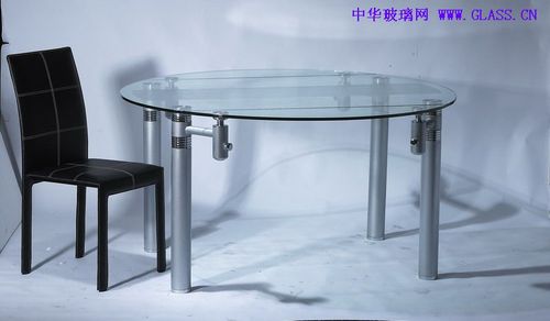 创新家具产品：华丽紫晶玻璃餐桌