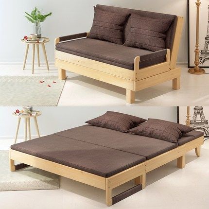 创新家具产品：天然木制沙发床