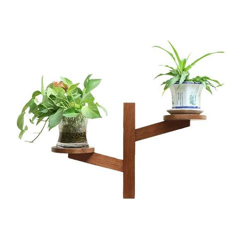 创意家具：自然之美系列——木制悬挂花盆架