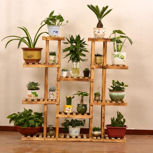 创意家具：自然之美系列——木制悬挂花盆架