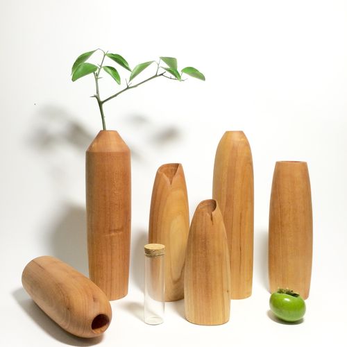 创新家具产品：木花瓶