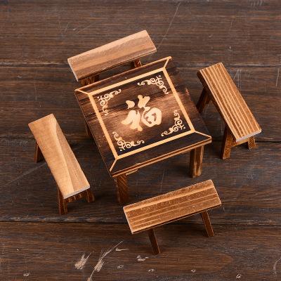 创意家具产品：复古木制工艺品