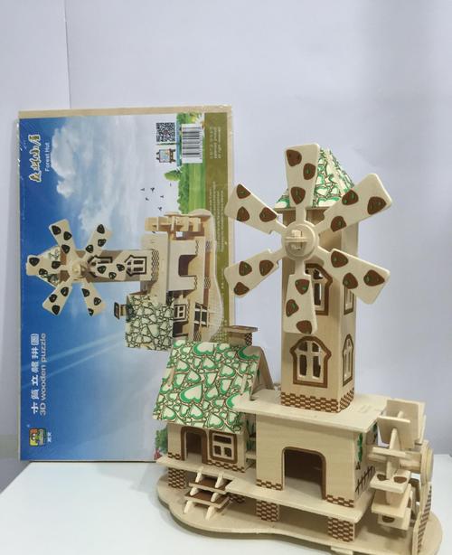 迷人的手工艺品：木制立体拼图