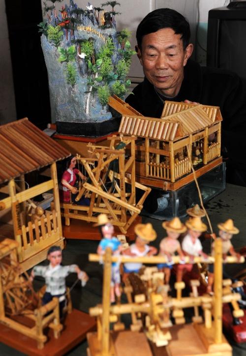 魅力乡村：手工木制艺术品