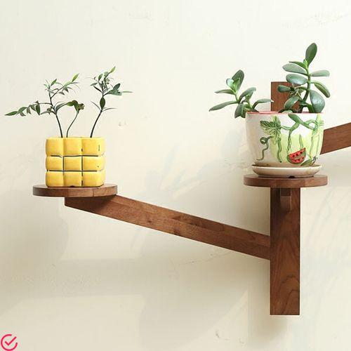 木制创意生态花架——充满快乐的家居装饰品