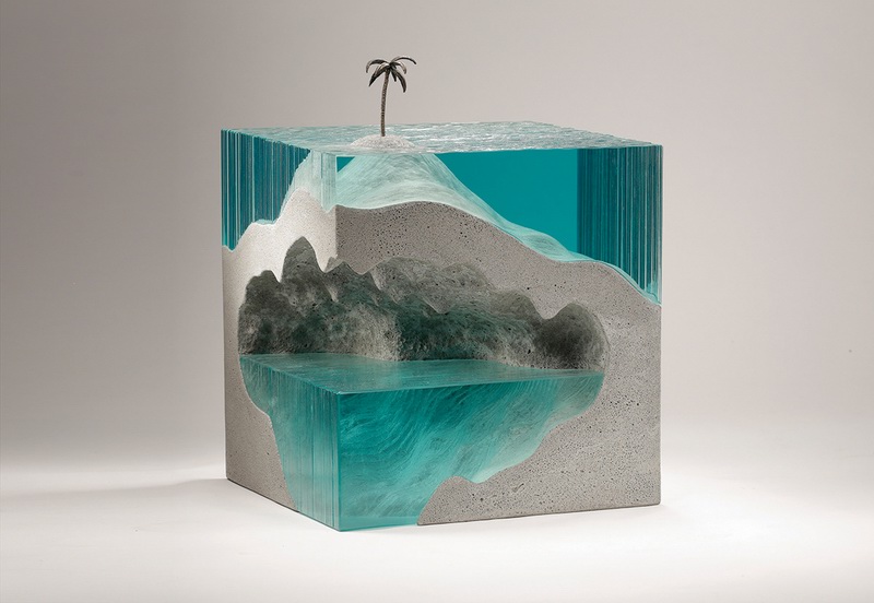 艺术家Ben Young用混凝土和玻璃制作出精美的水体雕塑